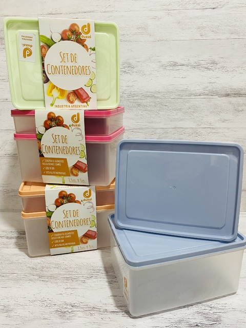 Set herméticos x2 3lts y 1,5 lt