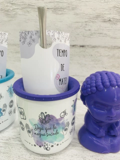 MATE SUBLIMADO DISEÑO/ FRASE CON BOMBILLA - mayoristaserma