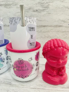 MATE SUBLIMADO DISEÑO/ FRASE CON BOMBILLA - tienda online
