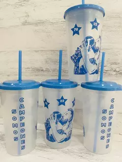 VASO CON TAPA Y SORBETE PERSONAJES - comprar online