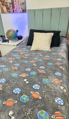 FRAZADA LUMINOSA 2 plazas CON CORDERITO - mayoristaserma