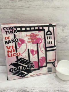 CORTINA DE BAÑO VINILICO - mayoristaserma