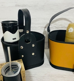 CANASTA MATERA RIGIDA ECOCUERO - tienda online