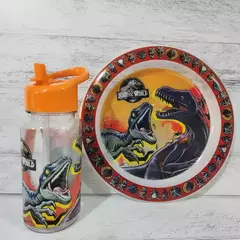 BLISTER PLATO + BOTELLA STRAW TOP PERSONAJES - mayoristaserma