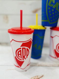 VASO RIVER CON TAPA Y SORBETE - comprar online