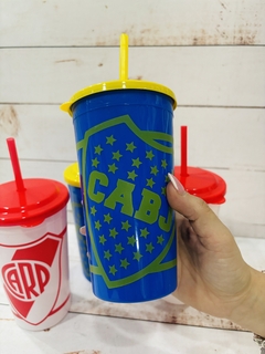 VASO BOCA CON TAPA Y SORBETE