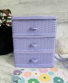 CAJONERA SIMIL RATAN 3 ESTANTES - comprar online