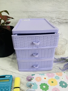 CAJONERA SIMIL RATAN 3 ESTANTES en internet