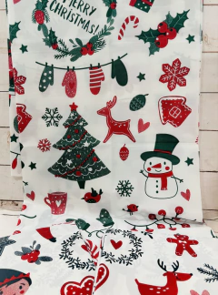 MANTEL NAVIDAD VINILICO - comprar online