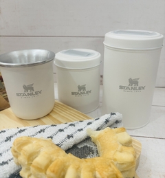 SET MATERO ALUMINIO BLANCO GRABADO STANLEY - comprar online