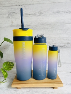 Vaso PLASTICO simil QUENCHER + 2 botellas - tienda online