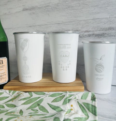 VASO BLANCO ALUMINIO 1 LT - comprar online
