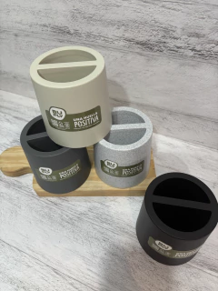 PORTA CEPILLOS REDONDO BUPLY BASE DIVIDIDA - tienda online
