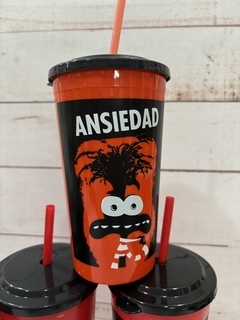 VASO CON TAPA Y SORBETE INTENSAMENTE - comprar online