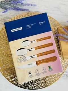 Set 24 Cubiertos Asado Jumbo Tramontina Dynamic 29899/451 - comprar online