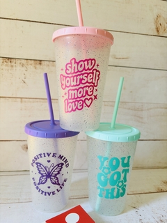 VASO NOA CON SORBETE GLITTER - comprar online