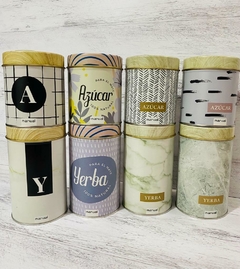 JUEGO DE LATA AZUCARERA- YERBERA - comprar online