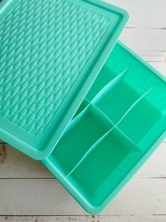 Imagen de ORGANIZADOR DE CAJON CON TAPA 10 DIVISIONES