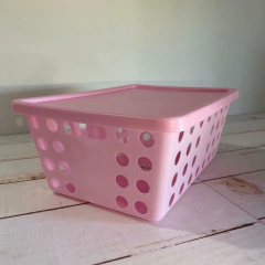 CANASTO GRANDE CALADO CON TAPA - tienda online