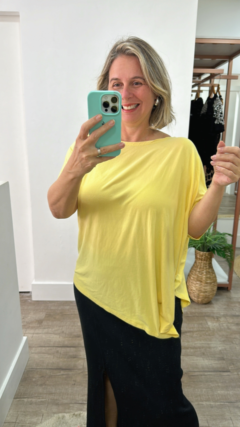 Blusa Ampla Manga Curta - comprar online