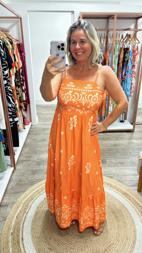 Vestido Decote Quadrado