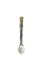 BOMBILLON ALPACA W3 CINCELADO COMPLETO CON ESFERA PICO DORADO