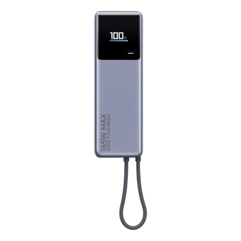 Power Bank Xiaomi 165W 10000mAh Carga Rápida USB-C con Cable Integrado Pantalla Digital