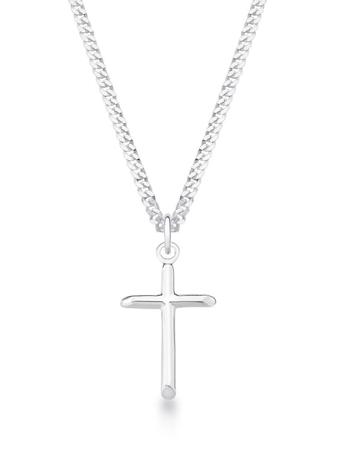 COLAR GRUMET COM PINGENTE CRUZ 60 CM - comprar online