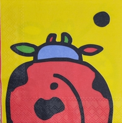Guardanapo Vaca vermelho/amarelo - comprar online
