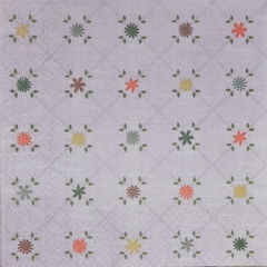 Guardanapo Xadrez Floral