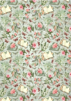 Papel para Decoupage A4 - Romance 2
