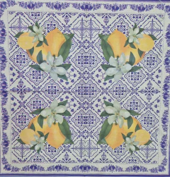 Guardanapo de papel folha dupla - Limão Siciliano Azulejo português - comprar online