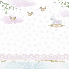 Papel para scrapbooking Coleção Amor Eterno Baby - Minha Menina - comprar online