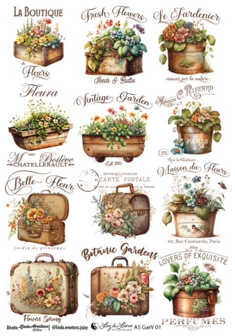 Adesivo Transfer Luz de Luna - A5 - Ref.GARV 01