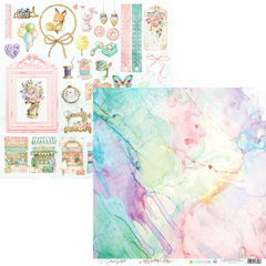 Papel para scrapbooking Coleção Colorful - Folha 4