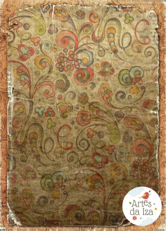Papel para Scrap A4 - Fantasy - Folha 10