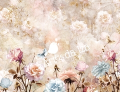 Papel para Scrap A4 - Florista - Folha 06