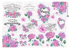 Papel de seda para decoupage Ref: FLR 01
