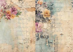 Papel de seda 40 gr. para decoupage - Fundos Pastéis - folha 19 - comprar online