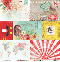 Papel para scrapbooking Coleção Happy - Folha 2 - comprar online