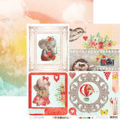 Papel para scrapbooking Coleção Happy - Folha 3