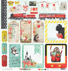 Papel para scrapbooking Coleção Happy - Folha 4 - comprar online