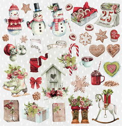 Papel para scrapbooking Coleção HoHoHo - Folha 1 na internet