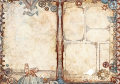 Papel para Scrap A4 - Steam Industrial - Folha 09
