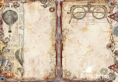 Papel para Scrap A4 - Steam Industrial - Folha 04