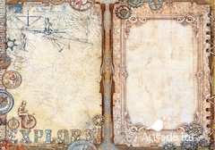 Papel para Scrap A4 - Steam Industrial - Folha 05