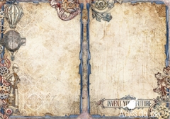 Papel para Scrap A4 - Steam Industrial - Folha 08