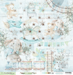 Papel para scrapbooking Coleção Little Star - Folha 4 - comprar online