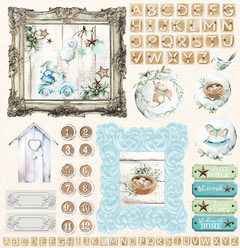 Papel para scrapbooking Coleção Little Star - Folha 7