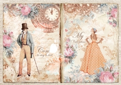 Papel para Scrap A4 - O amor está no ar - Folha 07